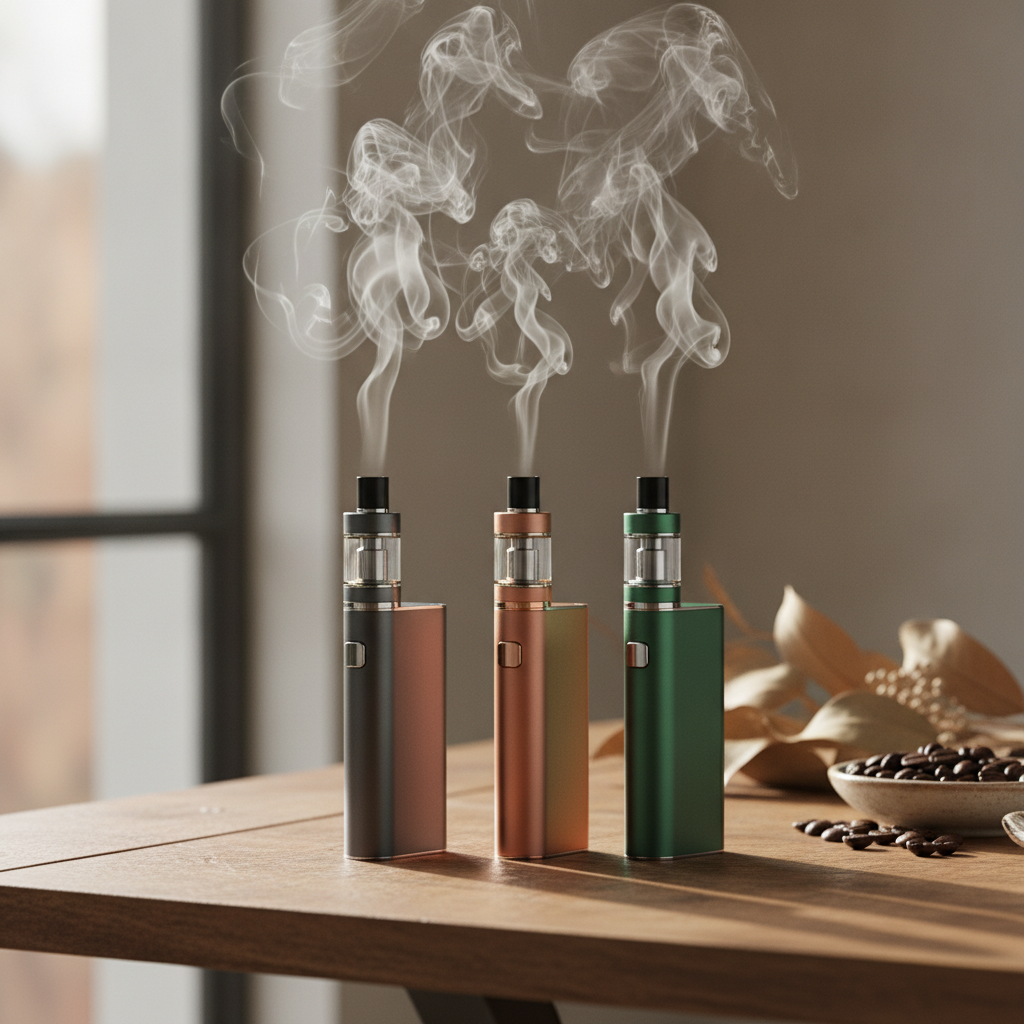 Vape Pens no people zoom in focus on the smoking products